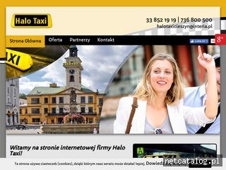 Zrzut ekranu strony www.taxicieszyn.com.pl