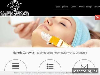 Zrzut ekranu strony www.salonkosmetyczny-olsztyn.pl