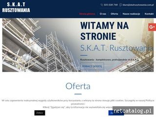 Zrzut ekranu strony www.skatrusztowania.com.pl