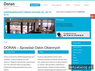 Zrzut ekranu strony www.rolety-doran.pl