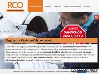 Zrzut ekranu strony www.rco-odszkodowania.pl
