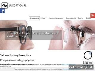 Zrzut ekranu strony luxoptica.pl