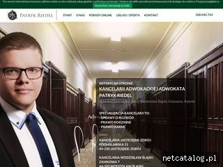 Zrzut ekranu strony www.adwokat-riedel.pl