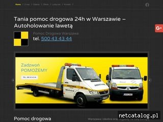 Zrzut ekranu strony www.holowanie-tanio.warszawa.pl