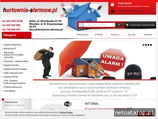 Zrzut ekranu strony hurtownia-alarmow.pl