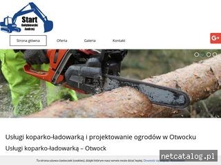 Zrzut ekranu strony www.koparka-otwock.com.pl