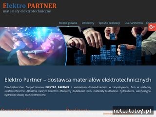 Zrzut ekranu strony elektropartner.pl
