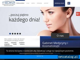 Zrzut ekranu strony www.instytutmedika.pl
