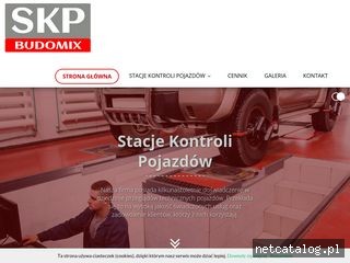 Zrzut ekranu strony www.budomix-skp.pl