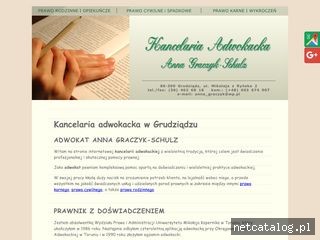 Zrzut ekranu strony adwokatgraczyk.pl