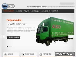 Zrzut ekranu strony www.abcprzeprowadzkikrakow.pl