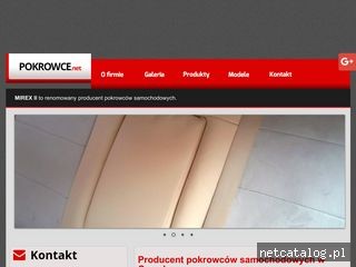 Zrzut ekranu strony www.pokrowce.net