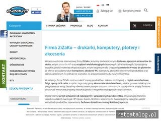 Zrzut ekranu strony www.zizako.pl