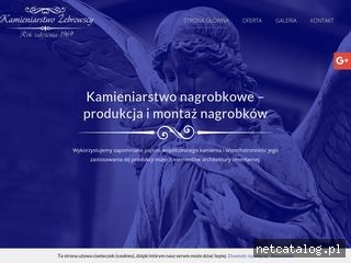 Zrzut ekranu strony www.nagrobki-wegorzewo.pl