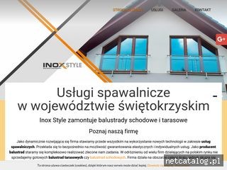 Zrzut ekranu strony www.inoxbalustrady.pl