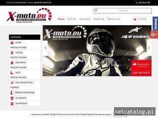 Zrzut ekranu strony x-moto.eu