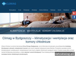 Zrzut ekranu strony climag.pl