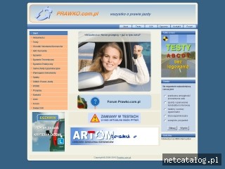 Zrzut ekranu strony prawko.com.pl