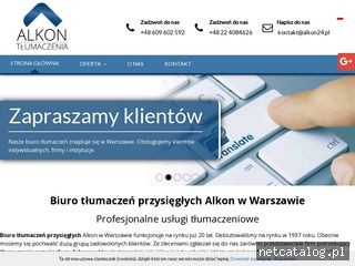 Zrzut ekranu strony www.alkon24.pl