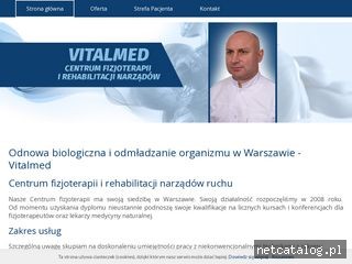 Zrzut ekranu strony www.vitalmed.org.pl