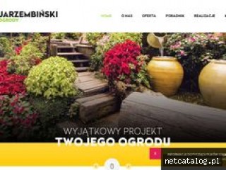 Zrzut ekranu strony jarzembinski-ogrody.pl