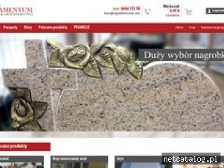 Zrzut ekranu strony kamieniarstwo-diamentum.pl