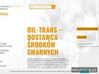 Zrzut ekranu strony www.oiltrans.pl