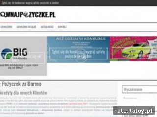 Zrzut ekranu strony www.porownajpozyczke.pl