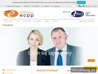 Zrzut ekranu strony www.ecpp.pl