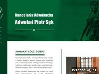 Zrzut ekranu strony www.adwokat-sekpiotr.pl