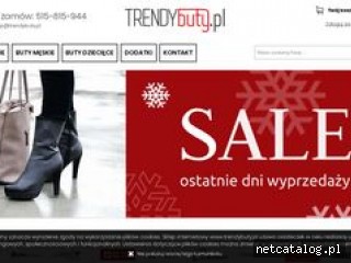 Zrzut ekranu strony www.trendybuty.pl