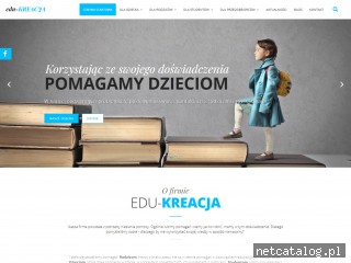 Zrzut ekranu strony www.edu-kreacja.pl