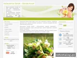 Zrzut ekranu strony www.kwiaciarnia-sanok.pl