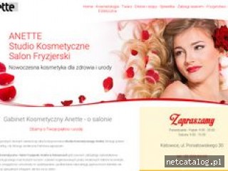 Zrzut ekranu strony www.anette.com.pl