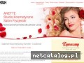 www.anette.com.pl salon kosmetyczny Katowice