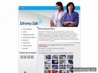 Zrzut ekranu strony www.zdrowy-zab.pl