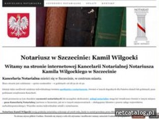 Zrzut ekranu strony www.szczecin-kancelaria-notarialna.pl