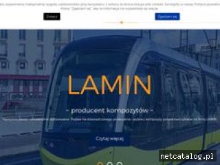 Zrzut ekranu strony www.lamin.pl