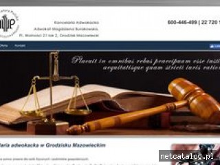 Zrzut ekranu strony www.adwokatgrodzisk.com