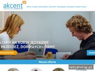 Zrzut ekranu strony www.akcent-poznan.com.pl