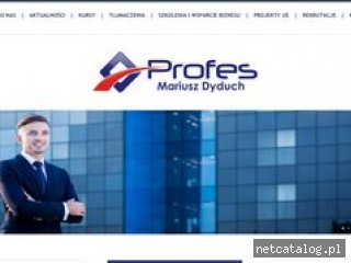 Zrzut ekranu strony www.profes.edu.pl
