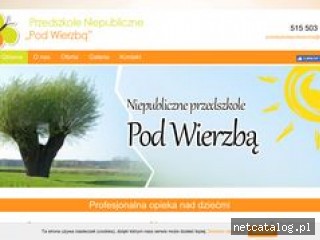Zrzut ekranu strony przedszkolepodwierzba.pl