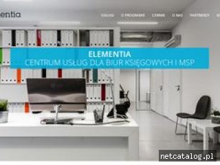 Zrzut ekranu strony elementia.pl