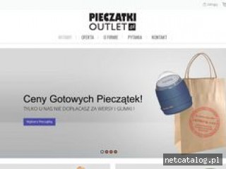Zrzut ekranu strony www.pieczatkioutlet.pl