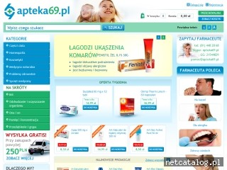 Zrzut ekranu strony www.apteka69.pl