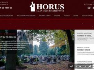 Zrzut ekranu strony www.horus.szczecin.pl