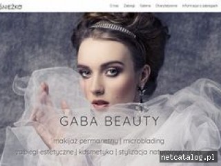 Zrzut ekranu strony www.gabrielasniezko.pl