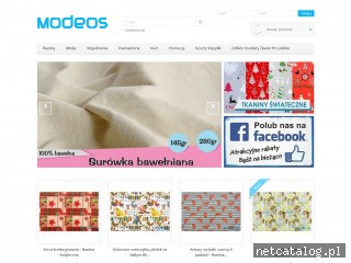 Zrzut ekranu strony www.modeos.pl