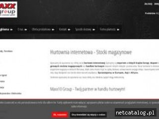 Zrzut ekranu strony maxx10group.pl
