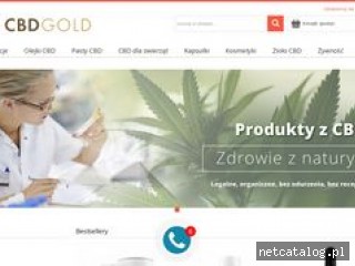 Zrzut ekranu strony cbdgold.pl